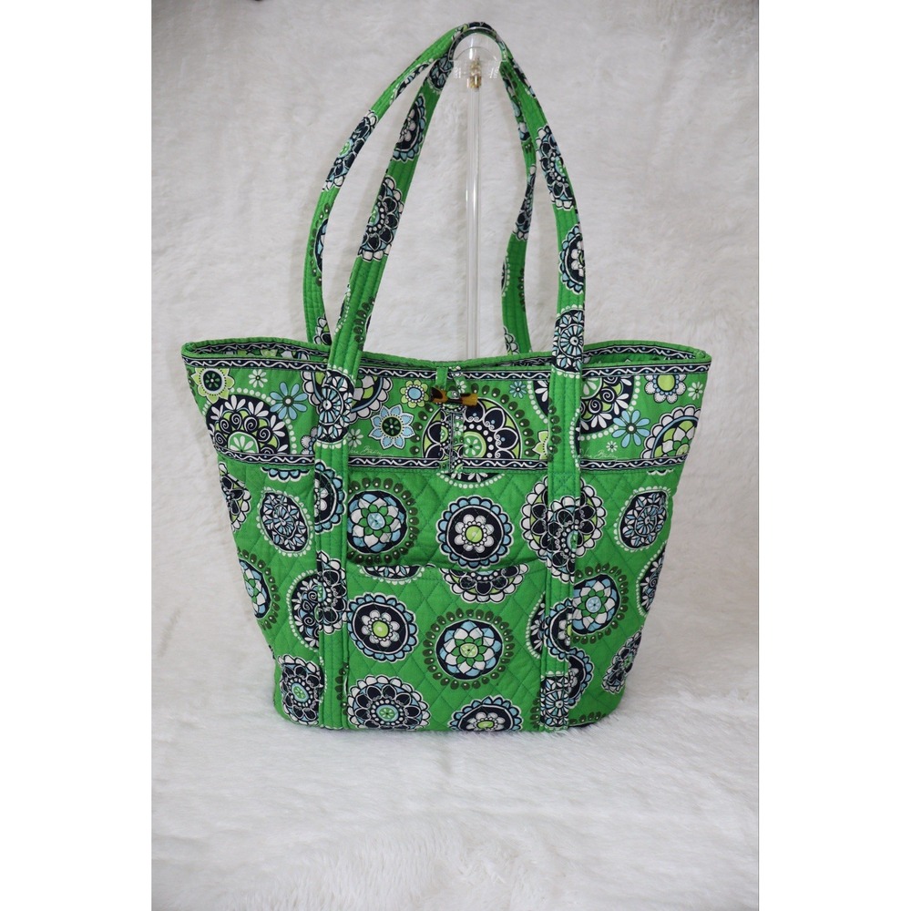 Vintage Vera Bradley Cupcakes Green Tote Bag